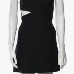 Dior Black One Shoulder Sheath Dress Cocktail